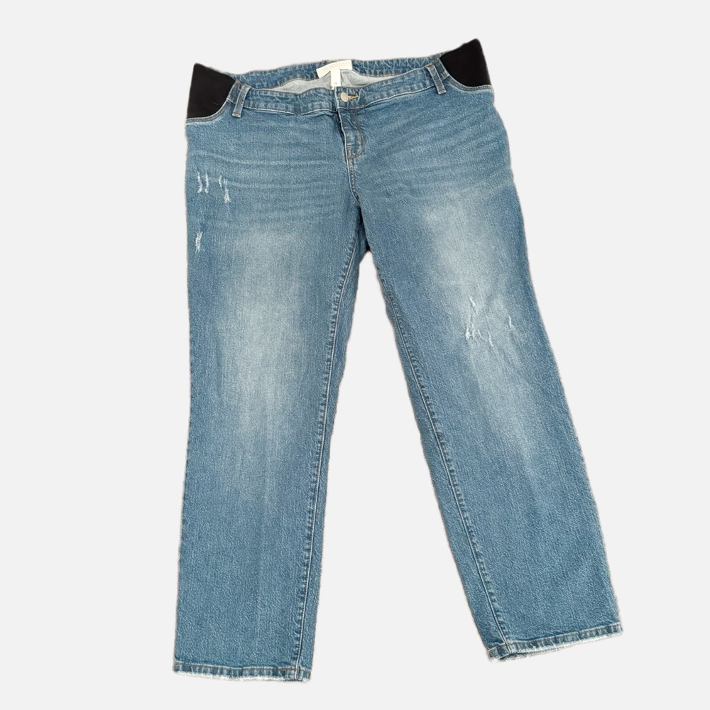 Ingrid & Isabel Light Blue Straight Leg Maternity Jeans